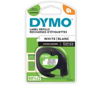 DYMO - S0721510 - Nastro Letratag 912000 - 12 mm x 4 mt -carta - bianco - Dymo - 27935 - Conf. da 1 Pz. - S0721510