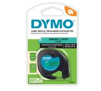 DYMO - S0721640 - Nastro Letratag 912040 - 12 mm x 4 mt - plastica - verde - Dymo - 27939 - Conf. da 1 Pz. - S0721640