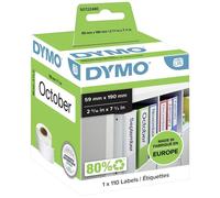 DYMO S0722480 Rotolo di etichette 59 x 190 mm Carta Bianco 110 pz. A tenuta