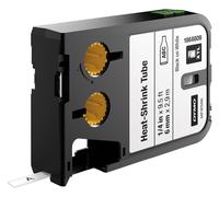 DYMO Xtl 0.6cm (6mm) Heat-Shrink Tubo Etichette, Nero su Bianco - DYMO