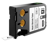 DYMO Xtl 1.3cm (12mm) Heat-Shrink Tubo Etichette, Nero su Bianco - DYMO