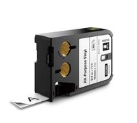 DYMO XTL 1868752 - Nastro laminato XTL, vinile, 19 mm, nero/bianco