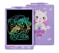 DYNASONIC (DYNA-PM Gatto) Tavoletta di scrittura LCD a colori da 10 pollici per bambini. Tavola da disegno magnetica. Giocattolo educativo. Regalo per bambini. Lavagna per bambini 2 3 4 5 6 7 8 anni