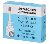 Dynacren Microclism Glicerolo Camomilla e Malva 6 pz Clistere
