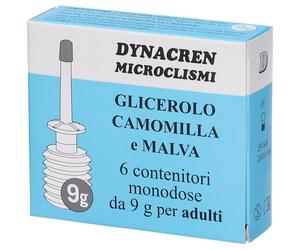 Dynacren Microclism Glicerolo Camomilla e Malva 6 pz Clistere
