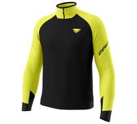 Maglietta funzionale da uomo Dynafit Alpine L/S 1/2 Zip Tee M Taglia: XL / Colore: nero/giallo