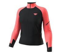 Dynafit Alpine L/S 1/2 Zip W - maglia a maniche lunghe - donna M Black/Red woman Carvico,Polygiene,Recycled Polyester
