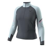 Dynafit Alpine L/S 1/2 Zip W - maglia a maniche lunghe - donna XS Dark Blue/Light Blue/Pink woman Carvico,Polygiene,Recycled Polyester