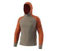 Dynafit Alpine L/S Hooded M - maglia a maniche lunghe - uomo M Brown/Orange man Polygiene,Carvico,Recycled Polyester