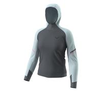 Dynafit Alpine L/S Hooded W - maglia a maniche lunghe - donna L Dark Blue/Light Blue woman Carvico,Recycled Polyester,Polygiene