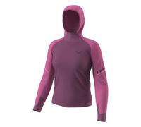 Dynafit Alpine L/S Hooded W - maglia a maniche lunghe - donna XS Dark Pink/Pink woman Carvico,Recycled Polyester,Polygiene