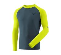 Maglia a maniche lunghe dynafit alpine pro giallo nero da uomo