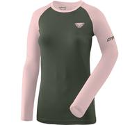 Dynafit Alpine Pro - maglia a manica lunga - donna I40 D34 Dark Green/Light Pink woman