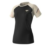 Maglia a manica corta dynafit alpine pro beige nero da donna