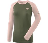 DYNAFIT Alpine Pro W L/s Tee - Donna - Verde / Rosa - Taglia S- modello 2025