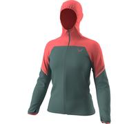 Dynafit Alpine Wind W - giacca trail running - donna Green/Red XS