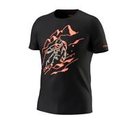 DYNAFIT Blacklight Co T-shirt - Uomo - Nero / Arancione / Grigio - Taglia M- modello 2025