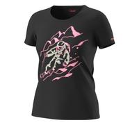Dynafit Blacklight Cotton W - T-shirt - donna M Black/Pink woman Bluesign,Cotone Organico/Biologico