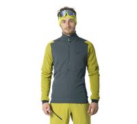 Dynafit Blacklight Thermal 1/2 M - felpa in pile - uomo S Dark Grey/Yellow man Polygiene,Carvico,Recycled Polyester