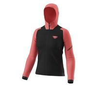 Dynafit Blacklight Thermal Hooded W - felpa in pile - donna XS Black/Light Red woman Recycled Polyester,Polygiene,Carvico