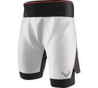 Dynafit DNA Ultra 2in1 - pantaloni corti trail running - uomo 2XL White/Black/Red man Pfc-Free,Dry'ton