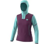 Dynafit Traverse Ptc Hooded W - felpa con cappuccio - donna S Dark Violet/Light Blue woman Polartec Power Grid