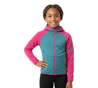 Dynafit Youngstar Polartec Hooded - felpa in pile - bambino 164 Azure/Pink junior Polartec Power Stretch,Polartec Power Grid,Polygiene,Bluesign