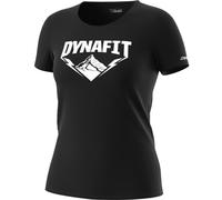 T-shirt Dynafit Graphic manica corta nero logo bianco donna - S