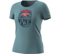 T-shirt Dynafit Graphic manica corta azzurro rosa donna - S