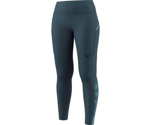 Dynafit - Legging antivento da trail running - Trail Reflective Tights W Cinder in Softshell - Taglia M - Grigio