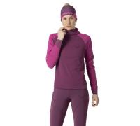 Dynafit Alpine L/S Hooded W - maglia a maniche lunghe - donna L Dark Pink/Pink woman Carvico,Recycled Polyester,Polygiene