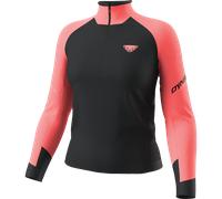 Dynafit Alpine L/S 1/2 Zip W - maglia a maniche lunghe - donna M Black/Red woman Carvico,Polygiene,Recycled Polyester