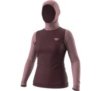 DYNAFIT - Maglia a maniche lunghe con cappuccio Tigard Merino donna - Rosa (Taglia: 44)