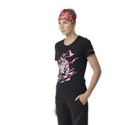 Dynafit Blacklight Cotton W - T-shirt - donna XS Black/Pink woman Bluesign,Cotone Organico/Biologico