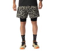 Dynafit - Pantaloncini da short trail leggeri e traspiranti - Trail 2In1 Shorts M Overcast per Uomo - Taglia S - Beige