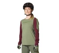 Dynafit Ride L/S - maglia MTB - donna L Green/Dark Red woman Bluesign,Recycled Polyester