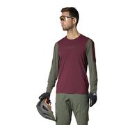Dynafit Ride L/S - maglia MTB - uomo M Dark Red/Green man Bluesign,Polygiene,Made In Eu,Recycled Polyester
