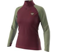 Dynafit Ride Wind W - giacca MTB - donna S Dark Red/Green woman Polygiene,Bluesign