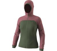 Dynafit Ridge Thermal Hoody W - felpa in pile - donna XS Dark Green/Pink woman Bluesign,Dwr,Pfc-Free,Recycled Polyester