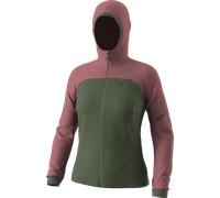 Dynafit Ridge Thermal Hoody W - felpa in pile - donna M Dark Green/Pink woman Bluesign,Dwr,Pfc-Free,Recycled Polyester