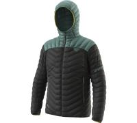 Dynafit Ridge Ultralight Down M - giacca piumino - uomo 2XL Black/Green/Yellow man Rds,Piuma,Dwr,Recycled Polyamide,Pfc-Free,Bluesign