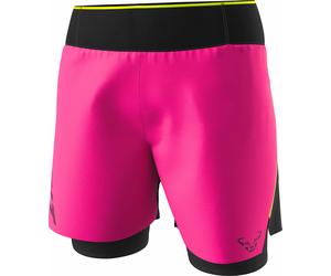 Dynafit - Short leggeri e traspiranti per il running - Dna Ultra W 2/1 Shorts Pink Glo per Donne - Taglia S - Rosa
