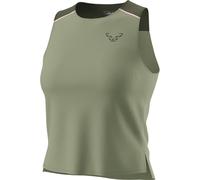 Dynafit Sky Crop W - top - donna S Light Green/Dark Green/Pink woman Polygiene,Recycled Materials,Bluesign