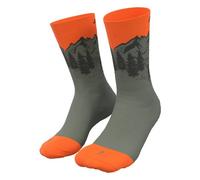 Dynafit Stay Fast - calzini corti - uomo 35/38 Green/Orange/Dark Green unisex