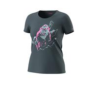 Dynafit Blacklight Cotton W - T-shirt - donna M Dark Grey/Pink woman Bluesign,Cotone Organico/Biologico
