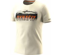 Dynafit - T-shirt da escursionismo leggera e traspirante - Transalper Graphic S/S Tee M Overcast per Uomo in Poliestere Riciclato - Taglia L - Beige