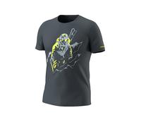 Dynafit - T-shirt in cotone biologico - Blacklight Co T-Shirt M Cinder Blacklight per Uomo in Cotone - Taglia XL - Grigio