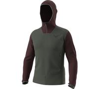 Dynafit Tigard Polartec Hooded M - felpa in pile - uomo XL Dark Green/Dark Red man Pfc-Free,Polartec Power Stretch,Bluesign,Dwr