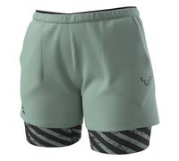 Dynafit Trail 2In1 W - pantaloni trail running - donna Green/Black M