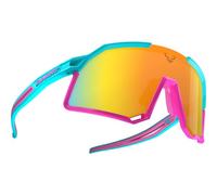 Dynafit Trail EVO Sunglasses - Occhiali da sole per adulti, unisex, Silvretta/Pink Cat 3 (multicolore, taglia unica